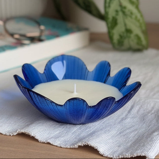 Bougie fleur - saveur coco