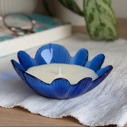 Bougie fleur - saveur coco