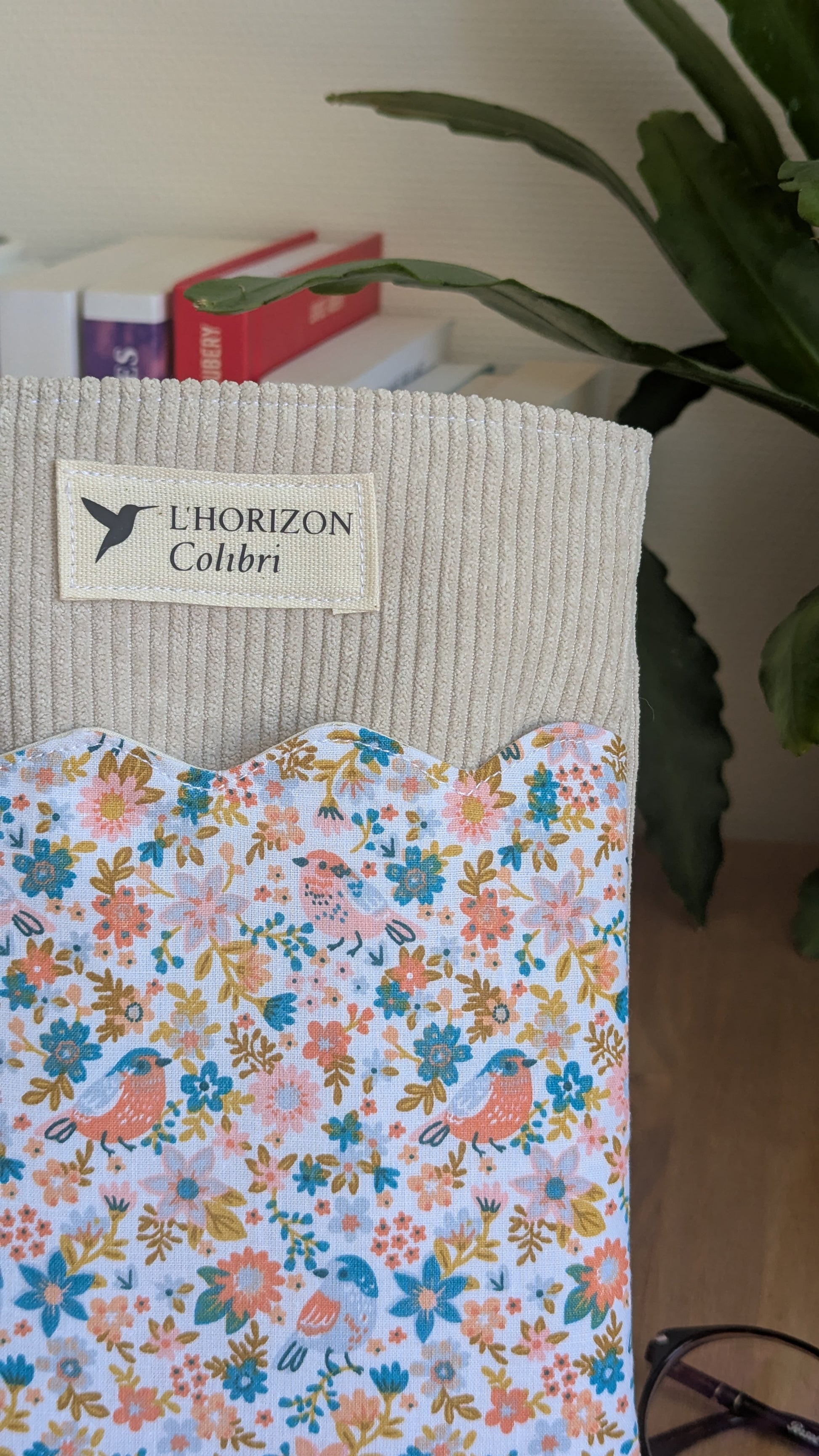 Pochette livre upcyclée