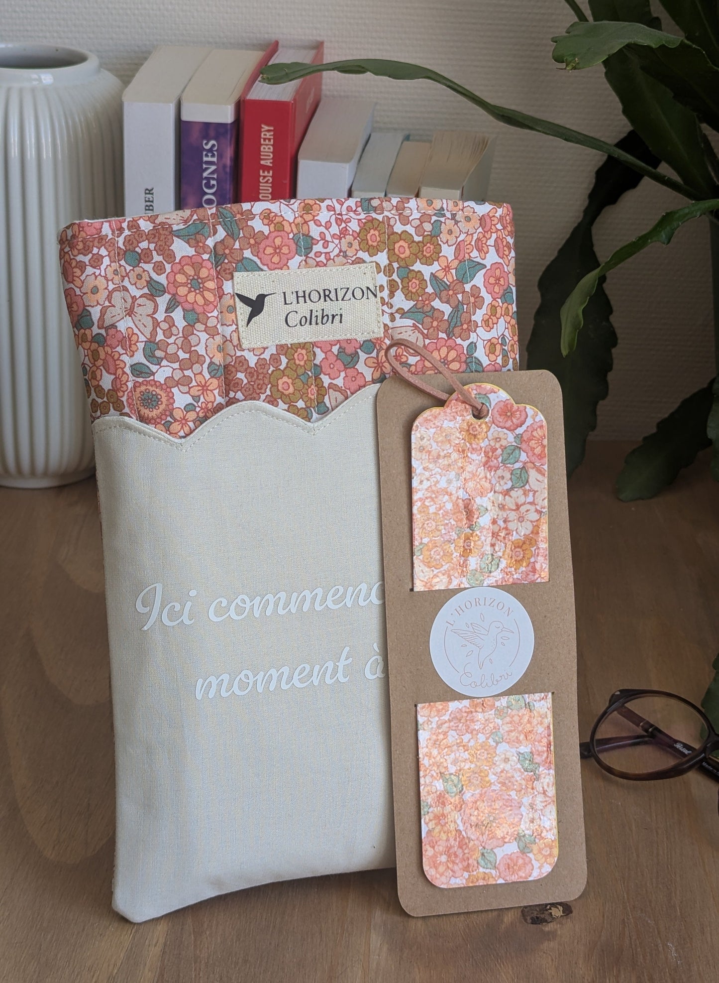 Pochette livre upcyclée