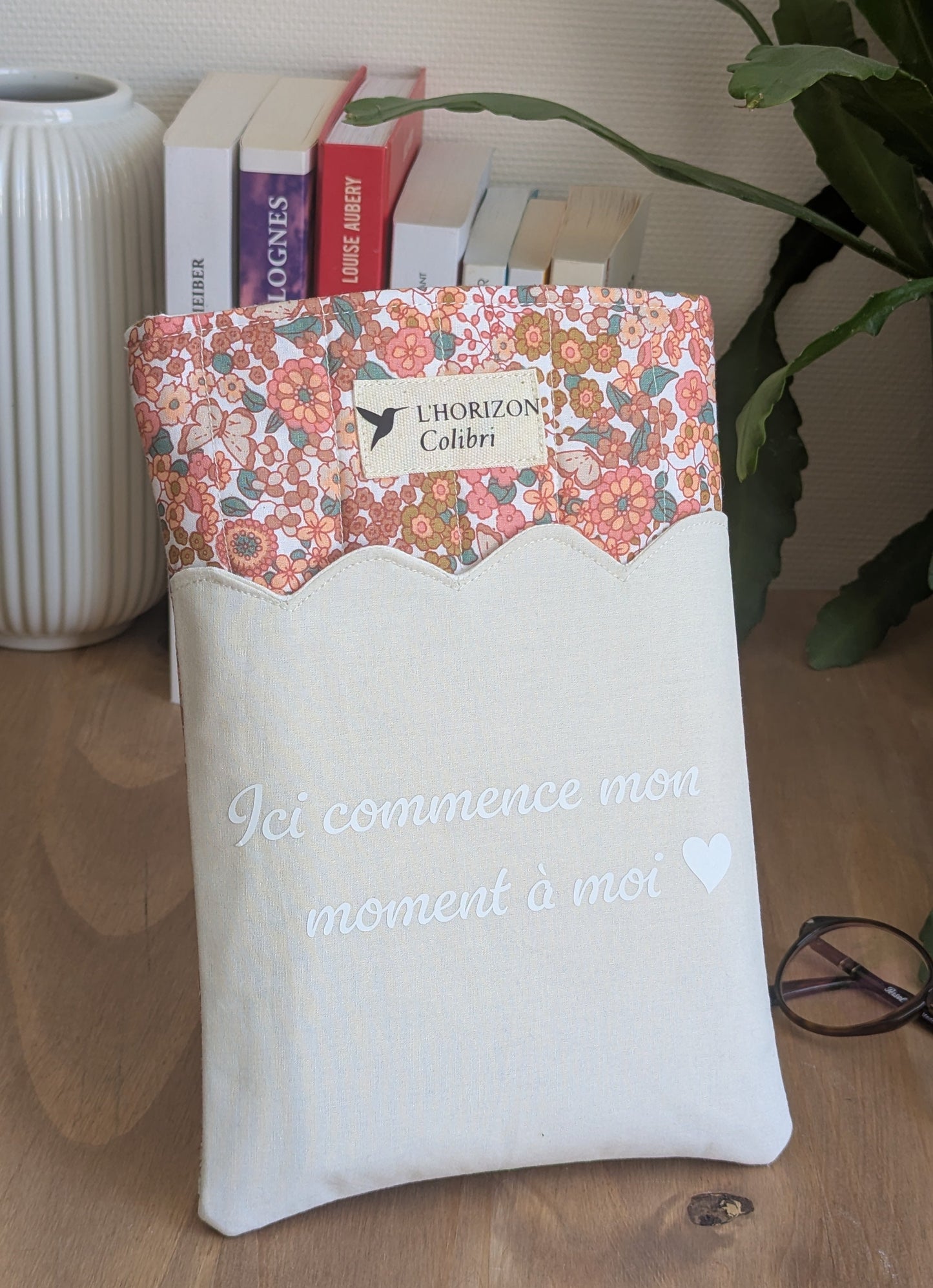 Pochette livre upcyclée