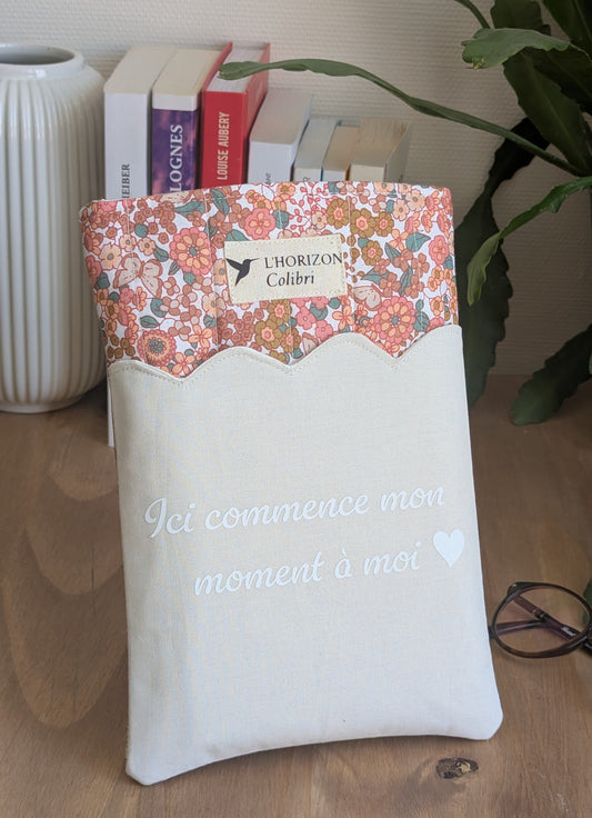 Pochette livre upcyclée