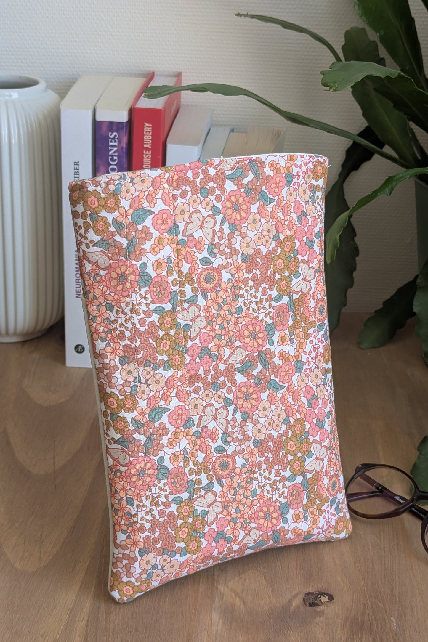 Pochette livre upcyclée