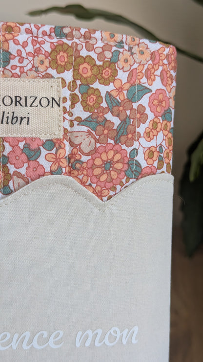 Pochette livre upcyclée