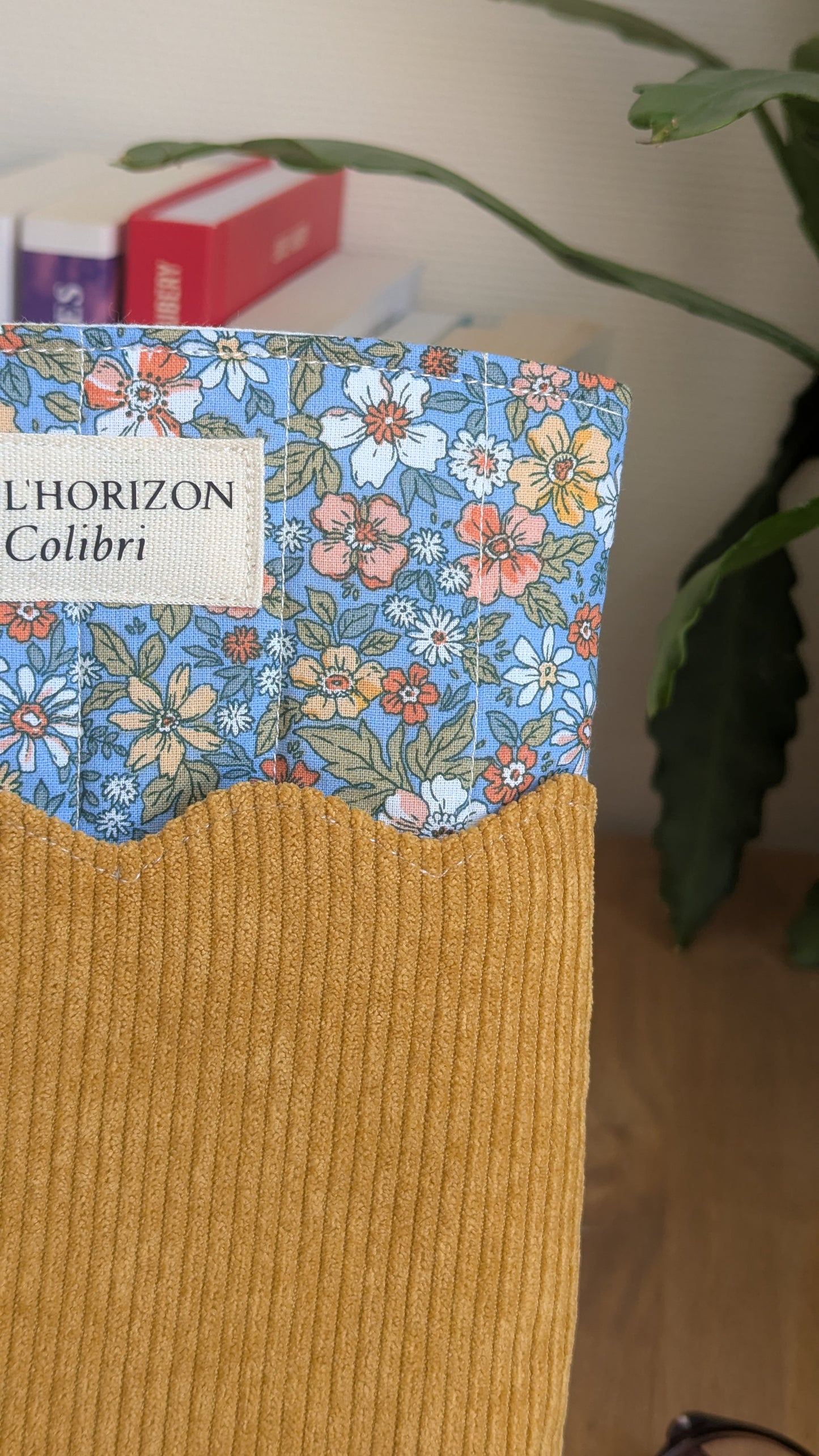 Pochette livre upcyclée