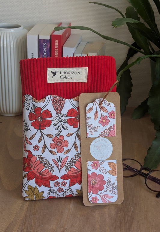Pochette livre upcyclée