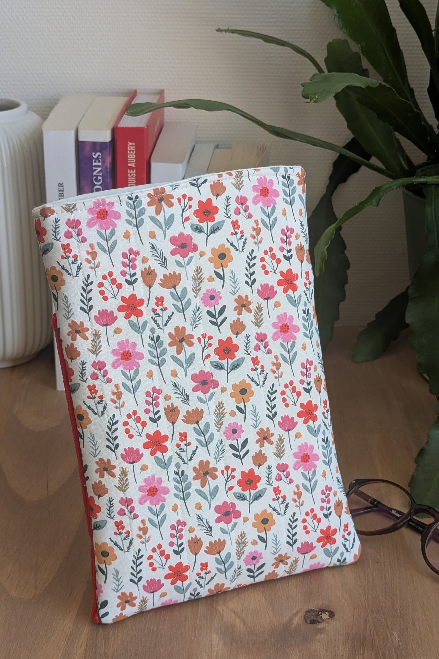 Pochette livre upcyclée