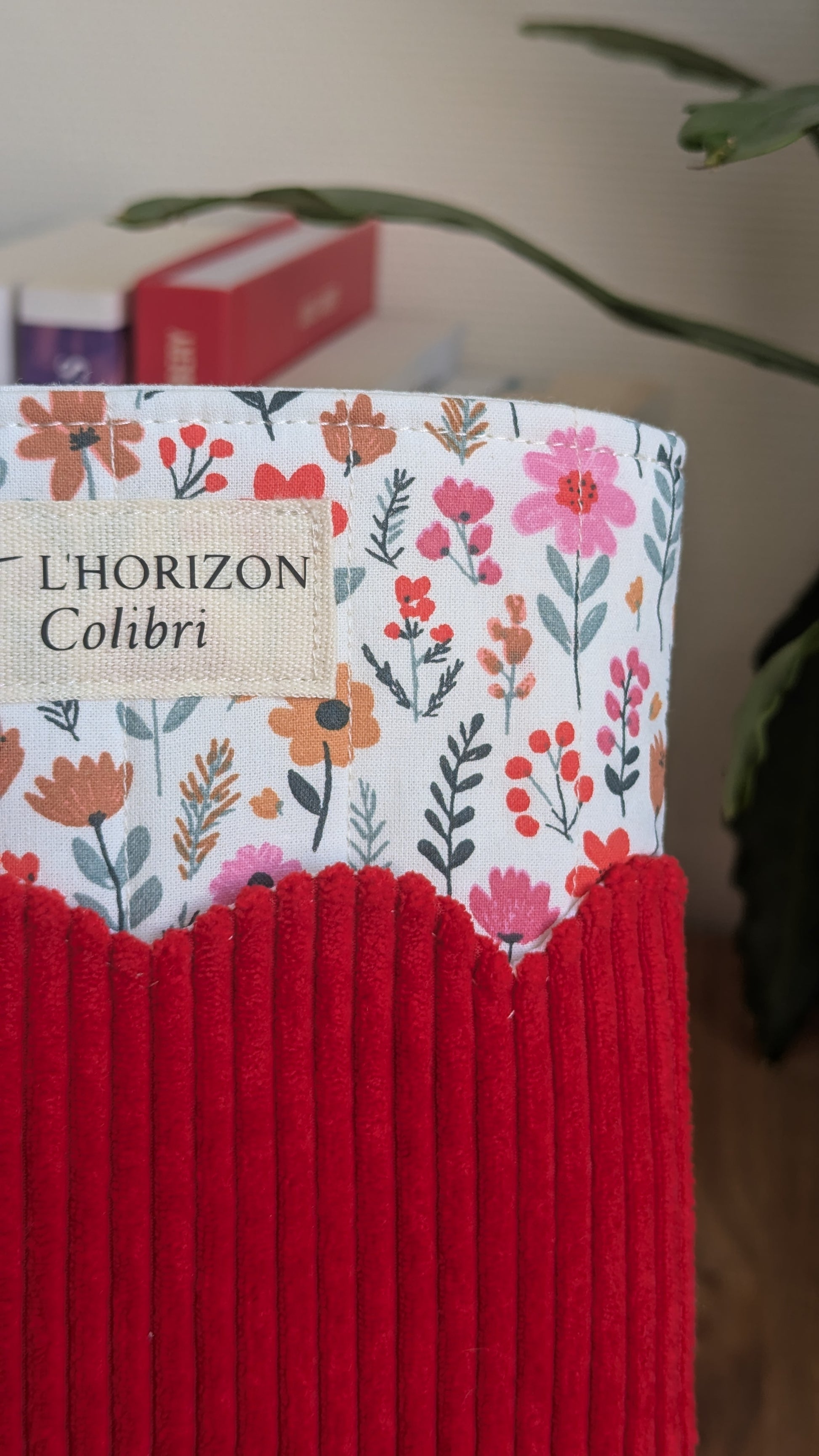 Pochette livre upcyclée