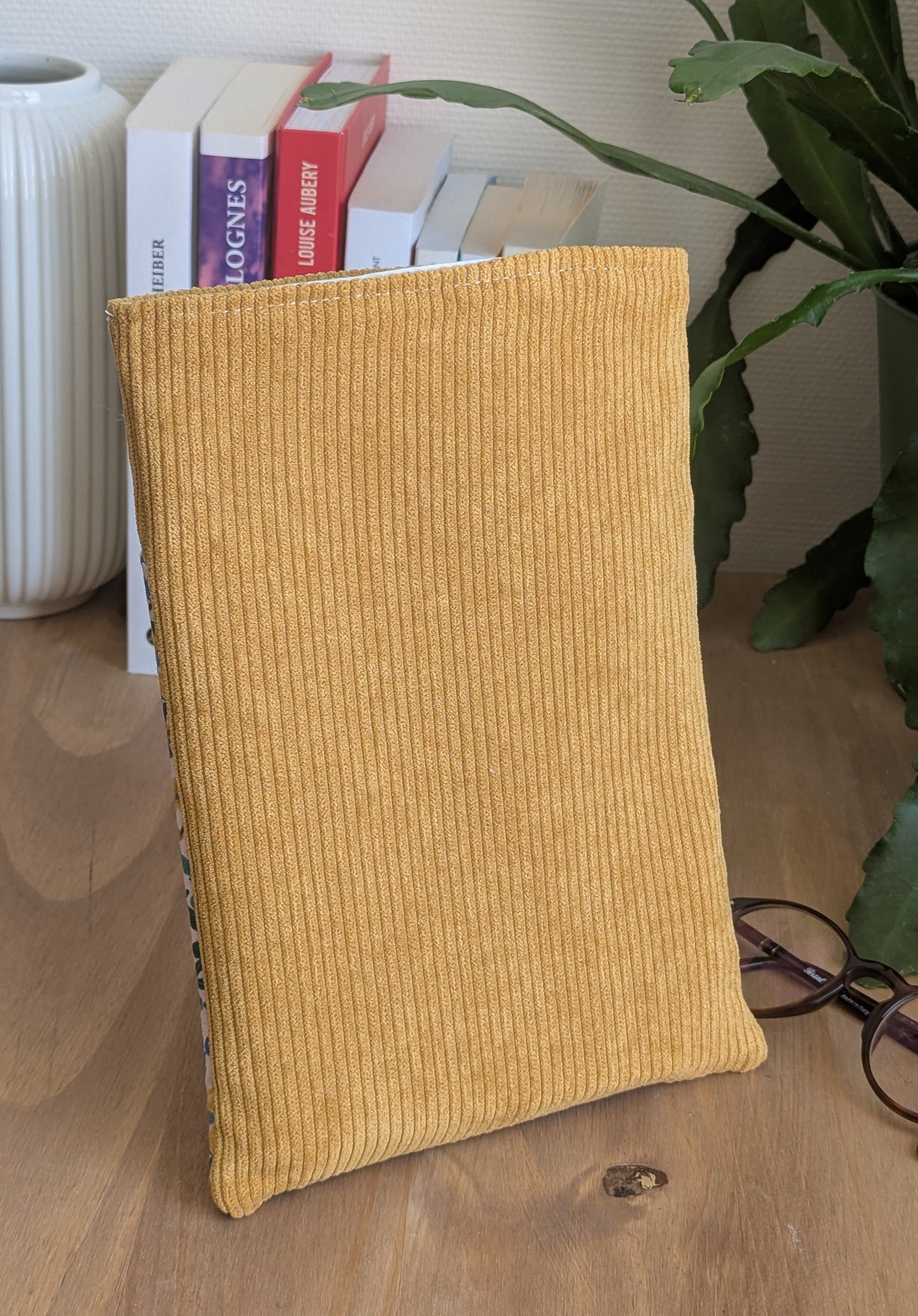 Pochette livre upcylée