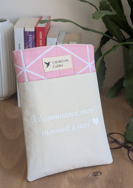 Pochette livre upcylée