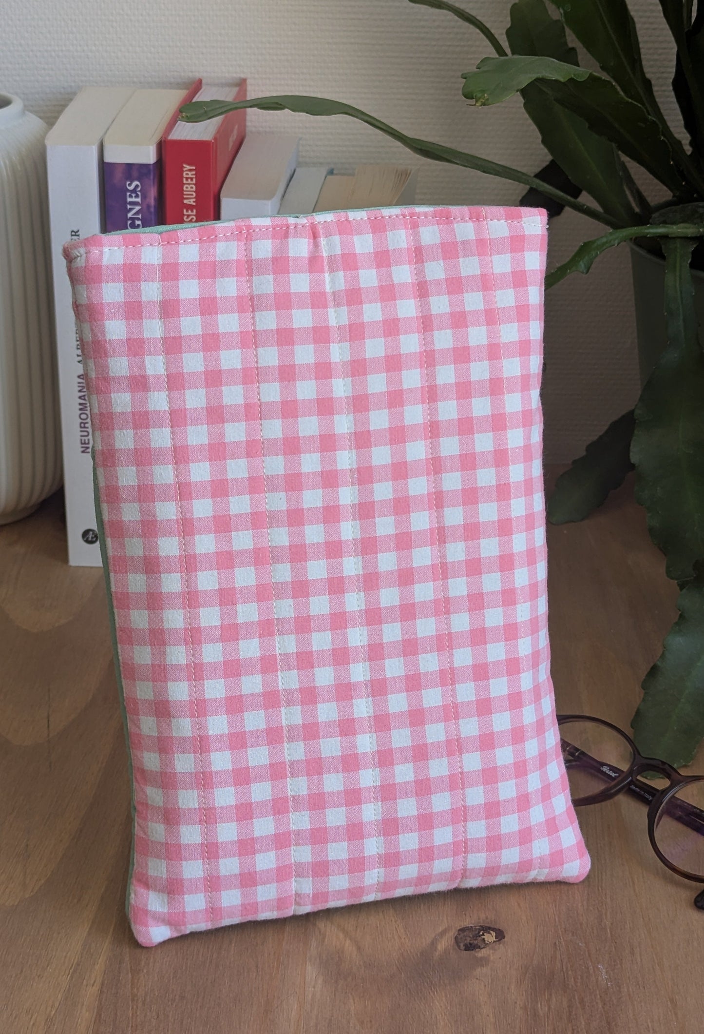 Pochette livre upcyclée
