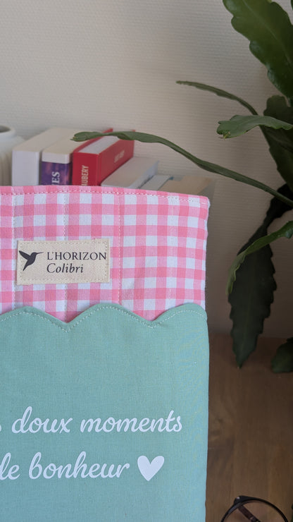 Pochette livre upcylée