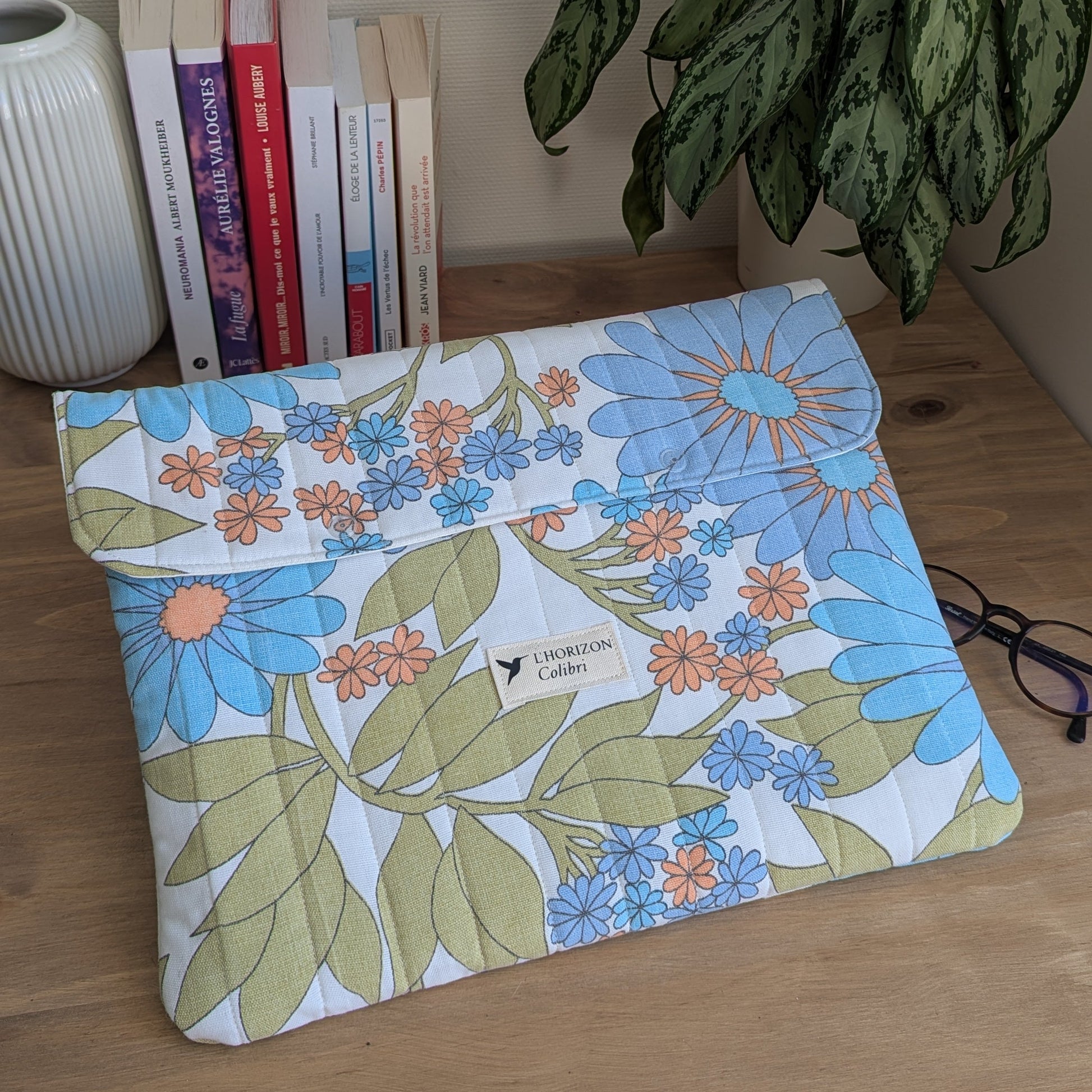 pochette ordinateur upcyclée