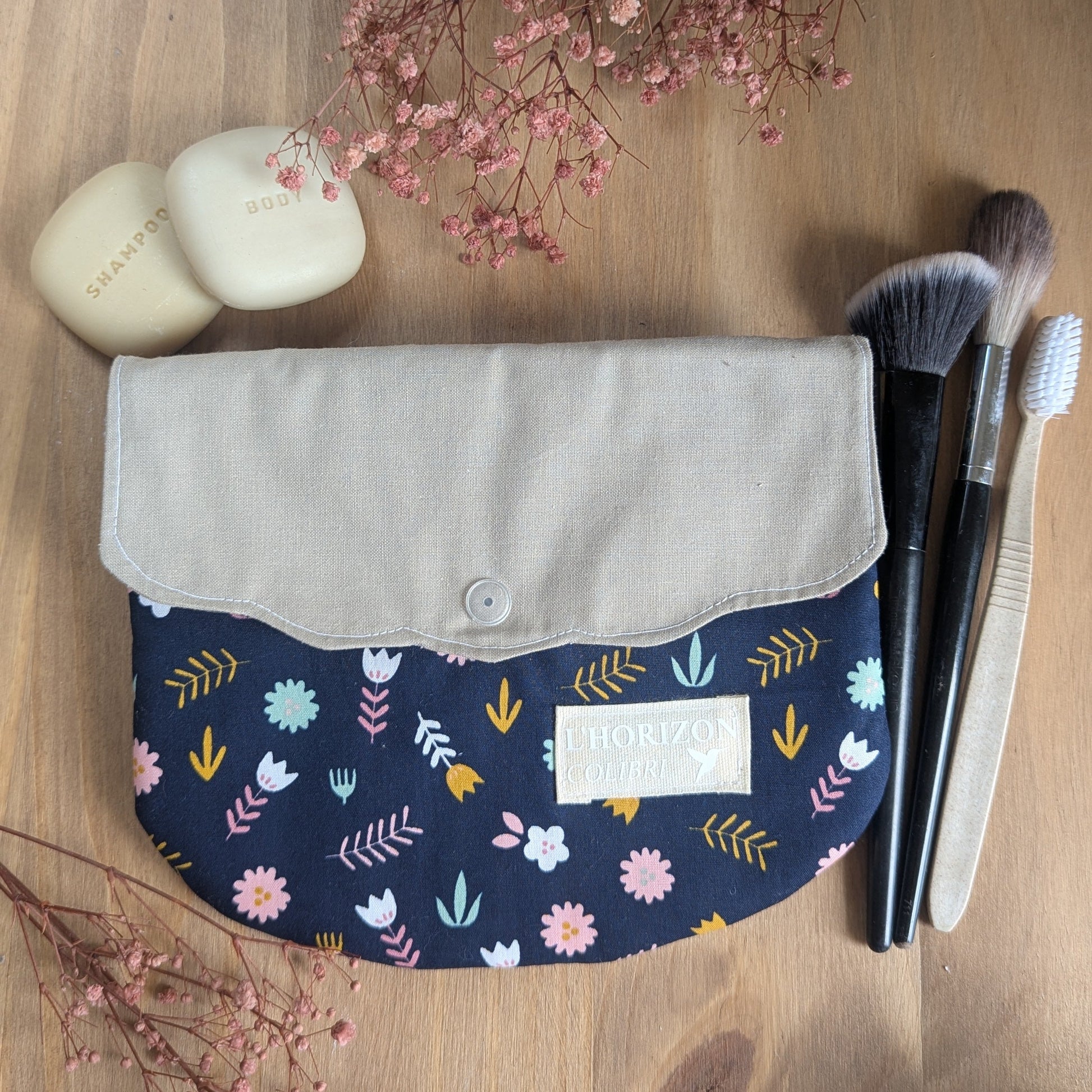 Trousse de toilette upcyclée
