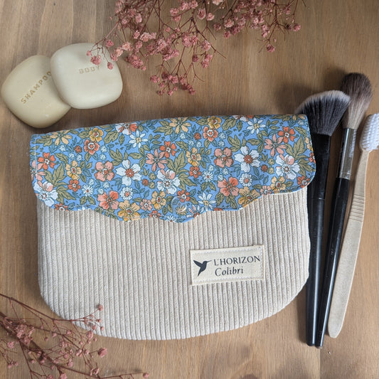 Trousse de toilette weekend upcyclée