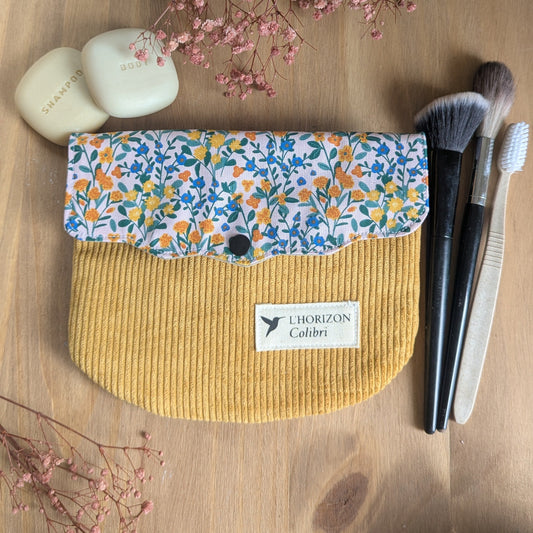 Trousse de toilette weekend upcyclée