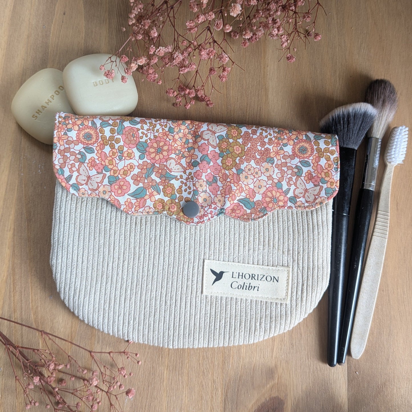 Trousse de toilette upcyclée