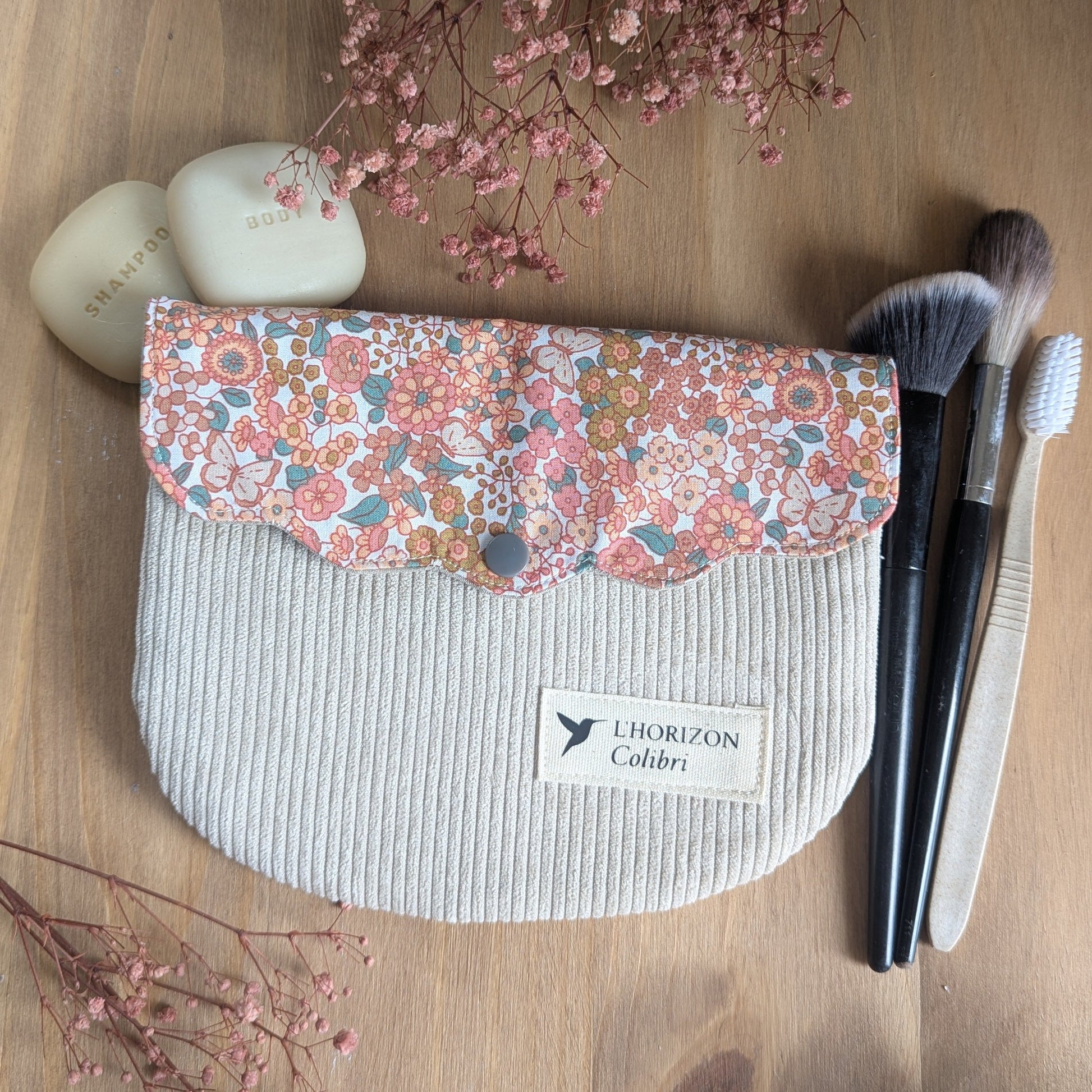 Trousse de toilette upcyclée
