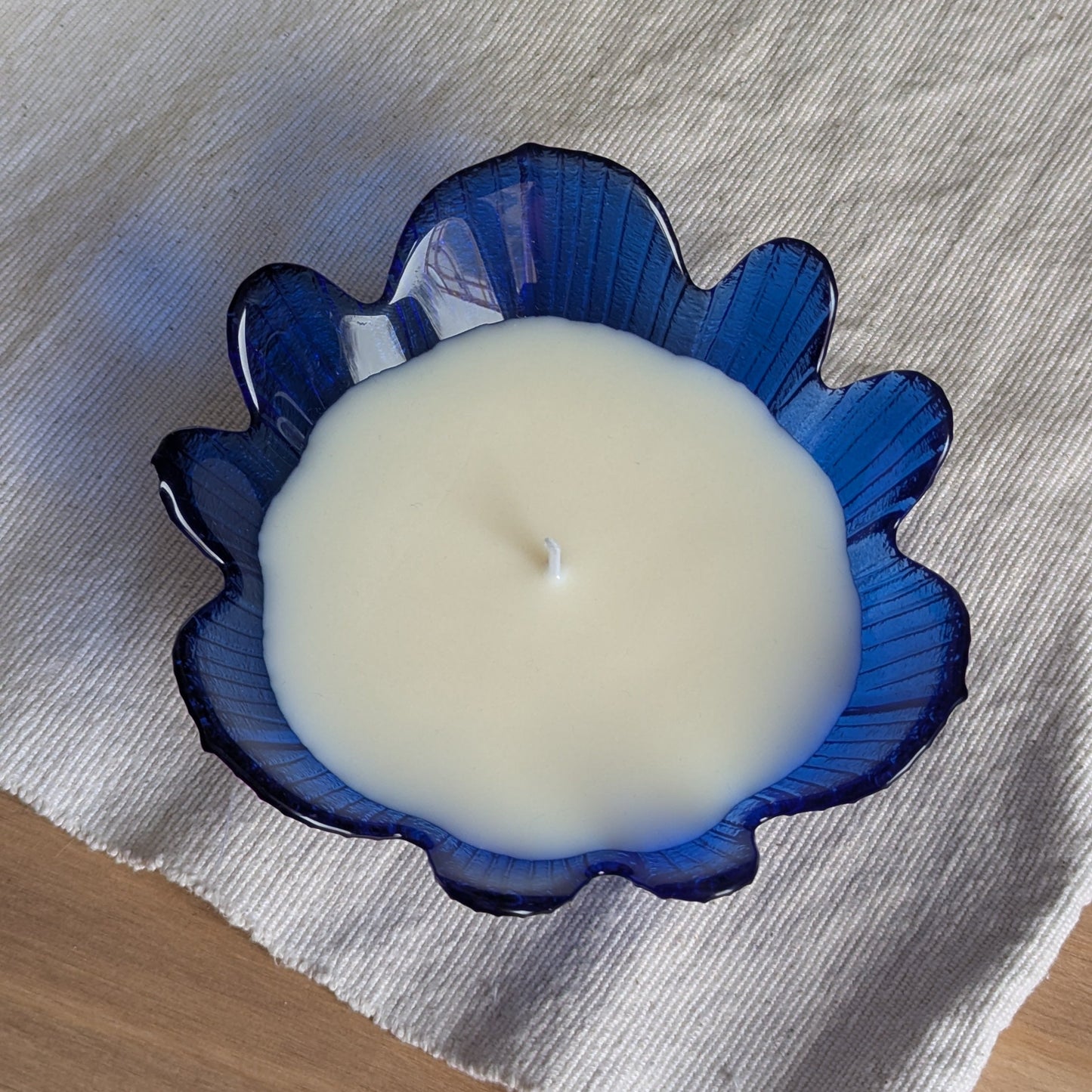 Bougie fleur - saveur coco