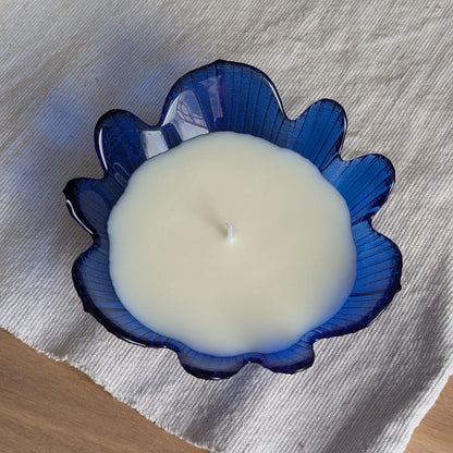 Bougie fleur - saveur coco